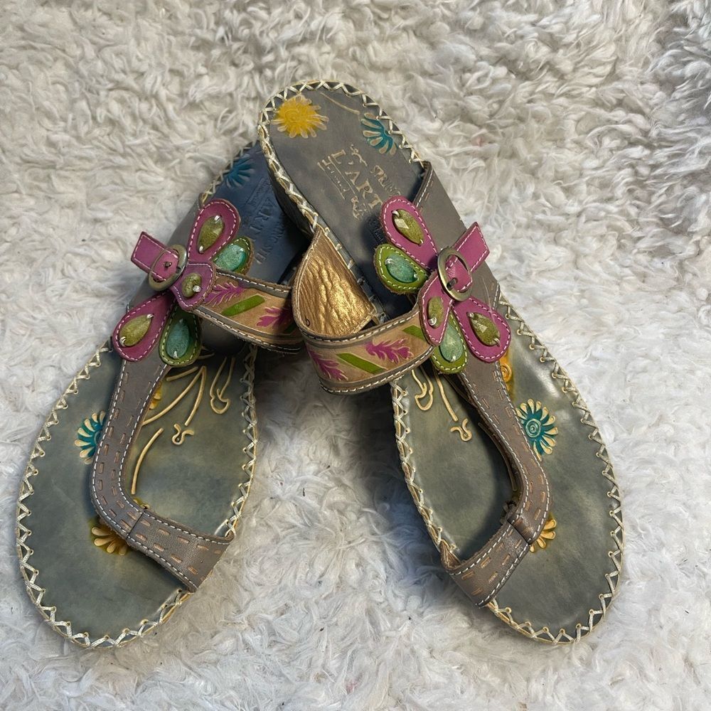 Spring step L'ARTISTE TOE RING MULTI COLOR SLIDE … - image 4